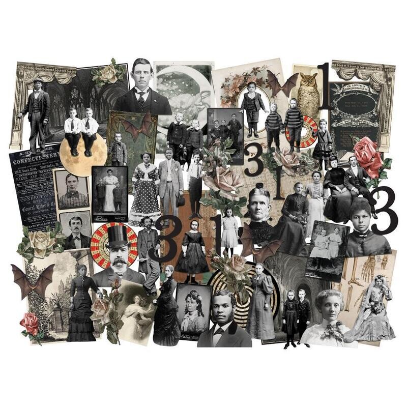 Tim Holtz Idea-ology Halloween 2023 Layers + Paper Dolls 68/pkg