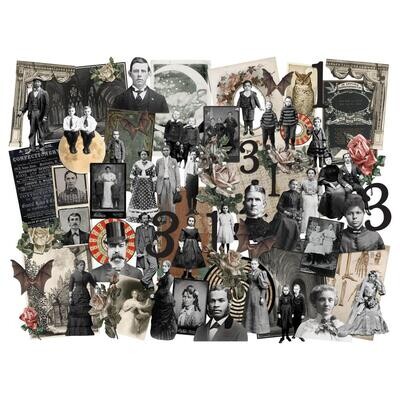 Tim Holtz Idea-ology Halloween 2023 Layers + Paper Dolls 68/pkg