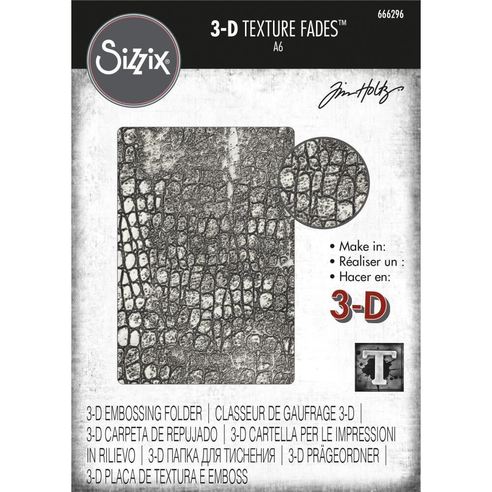 Tim Holtz Sizzix 3-D Texture Fades Reptile