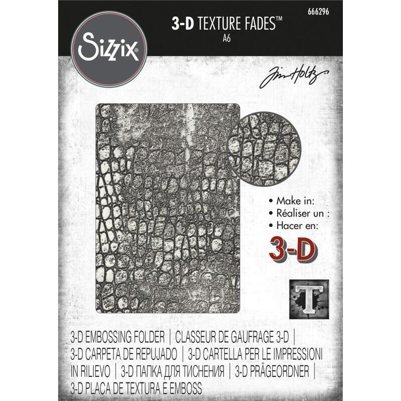 Tim Holtz Sizzix 3-D Texture Fades Reptile