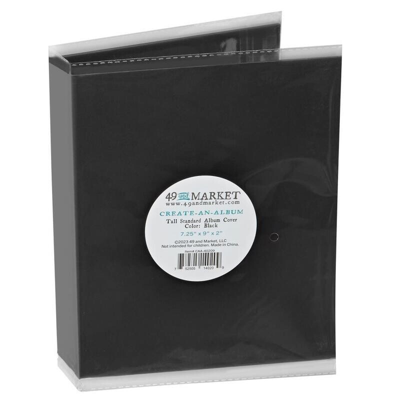 49 and Market Create-an-Album Tall Standard Album Cover Black