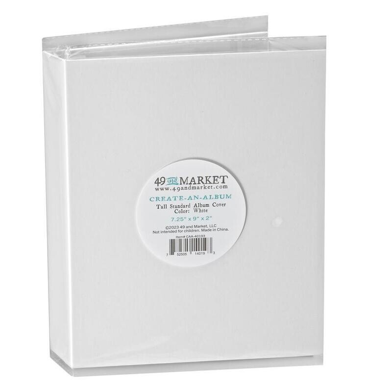 49 and Market Create-an-Album Tall Standard Album Cover White