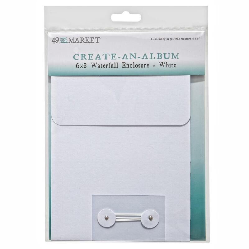 49 and Market Create-an-Album Waterfall White 6x8 1/pkg