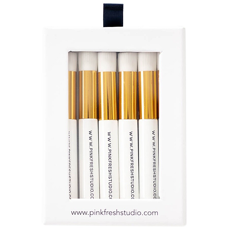Pinkfresh Studio Essentials Blending Brushes 1/4&quot; 6/pkg