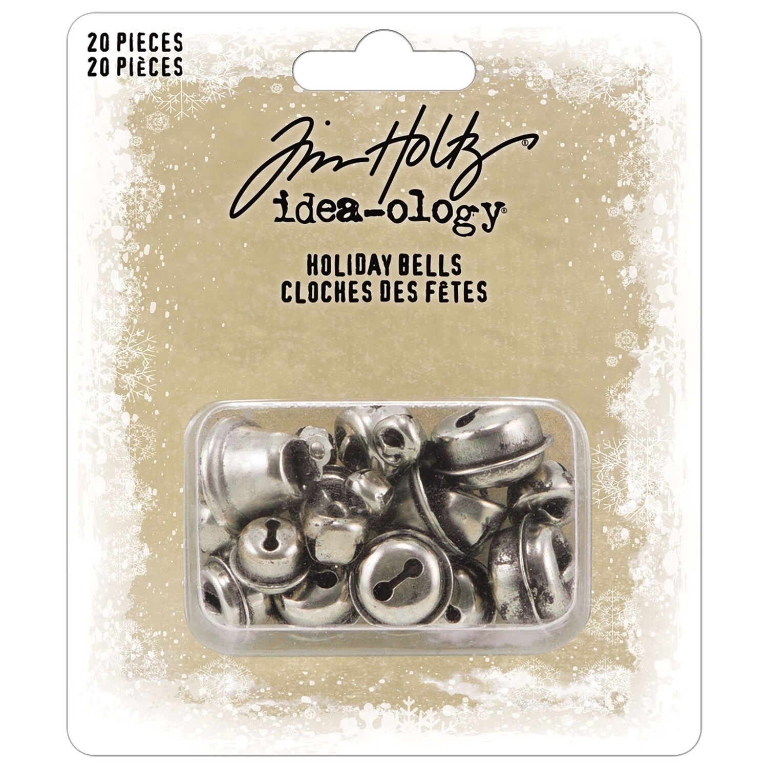 Tim Holtz Idea-ology Christmas 2023 Holiday Bells 20/pkg