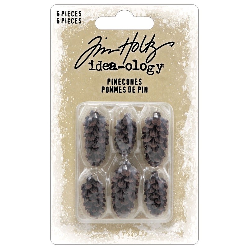 Tim Holtz Idea-ology Christmas 2023 Pinecones 6/pkg