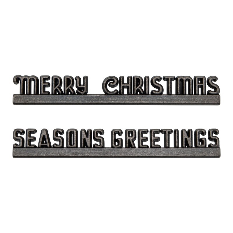 Tim Holtz Idea-ology Christmas 2023 Festive Marquee 2/pkg