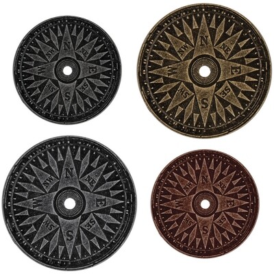 Tim Holtz Idea-ology Compass Coins 4/pkg