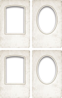 Tim Holtz Idea-ology Collage Frames Bookboard 4/pkg