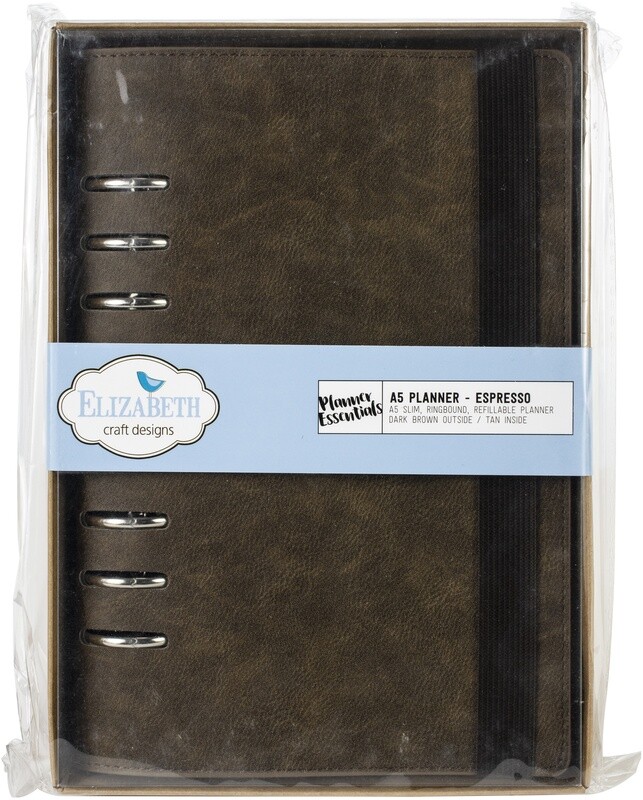 Elizabeth Craft Designs Planner A5 Espresso