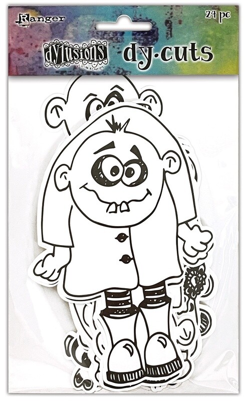 Dylusions Dy-cuts Me Monsters 24/pkg