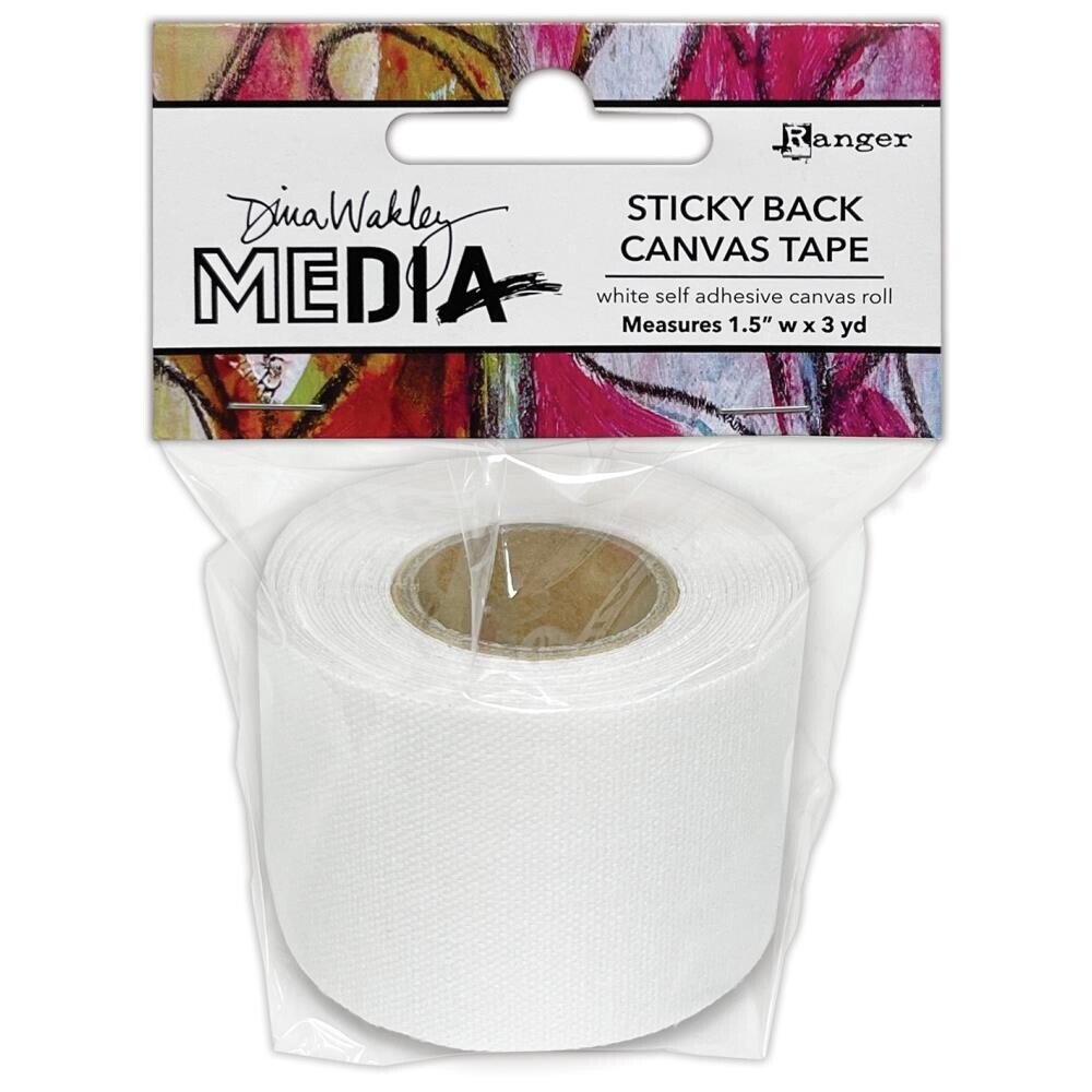 Dina Wakley MEdia Sticky Back Canvas Tape 1.5"