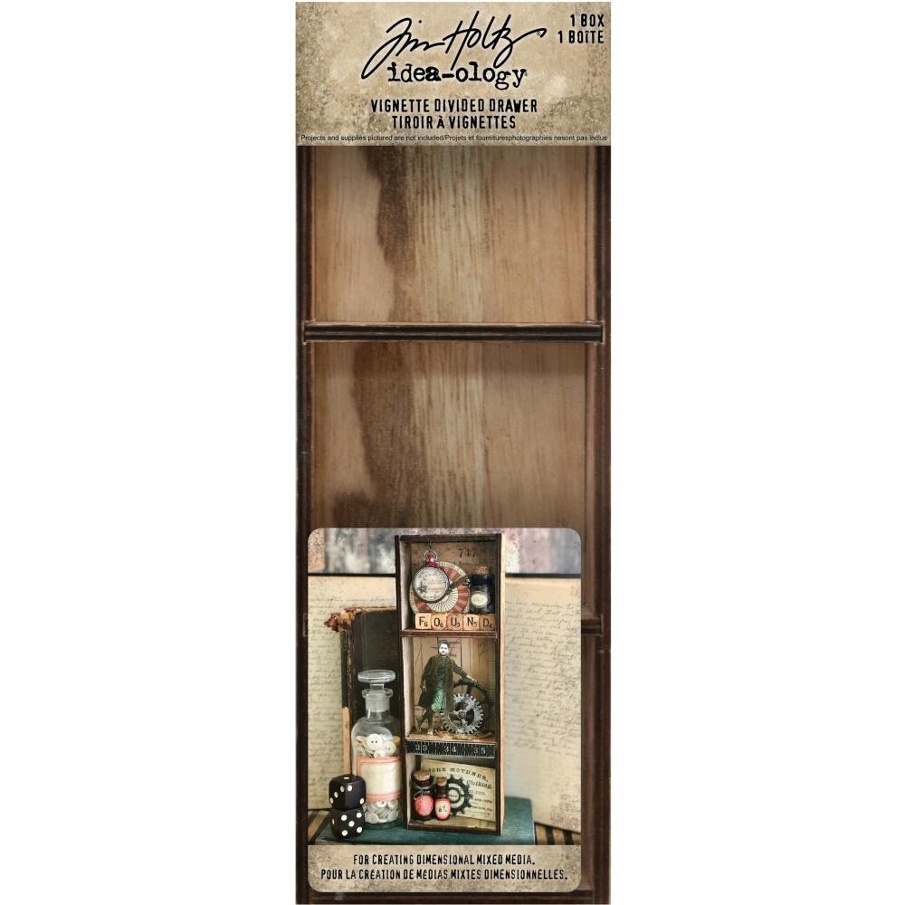 Tim Holtz Idea-ology Vignette Box Divided Drawer