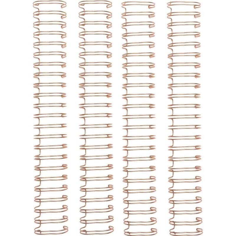 We R Memory Keepers Cinch Binding Wires 1" Rose Gold 4/pkg