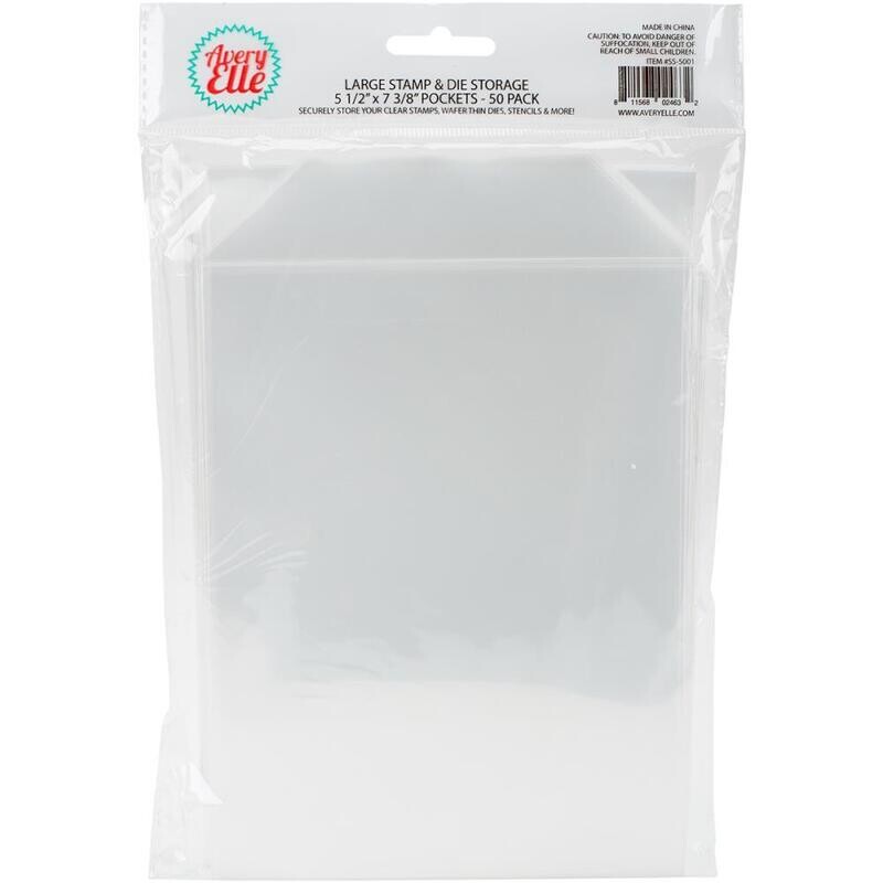 Avery Elle Stamp &amp; Die Storage Pockets Large 50/Pkg