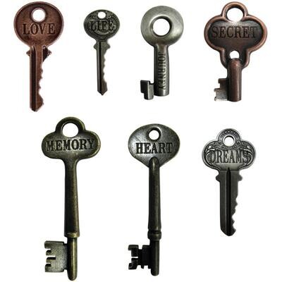 Tim Holtz Idea-ology Word Keys 7/pkg