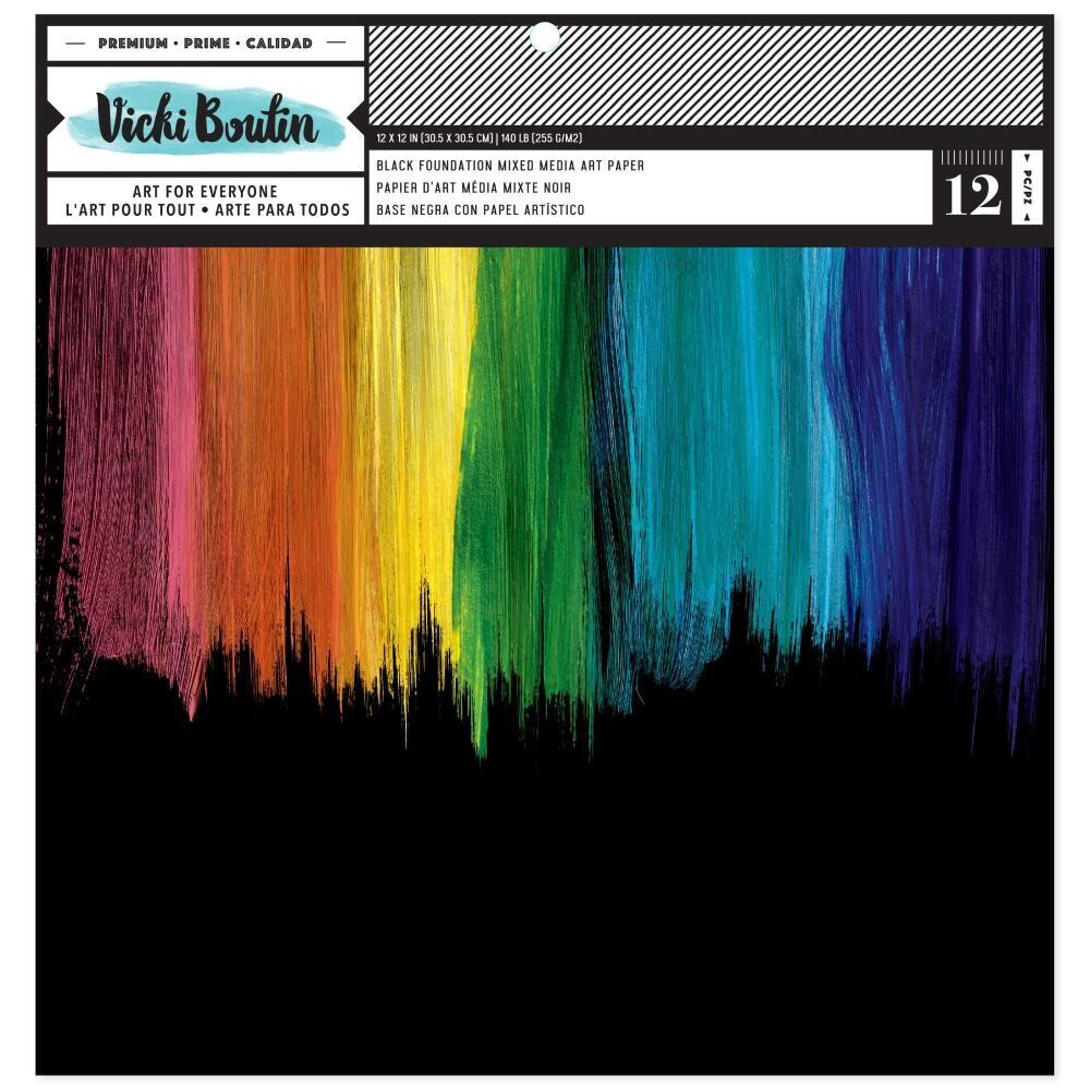 Vicki Boutin Mixed Media Foundations Paper 12&quot;X12&quot; 12/Pkg