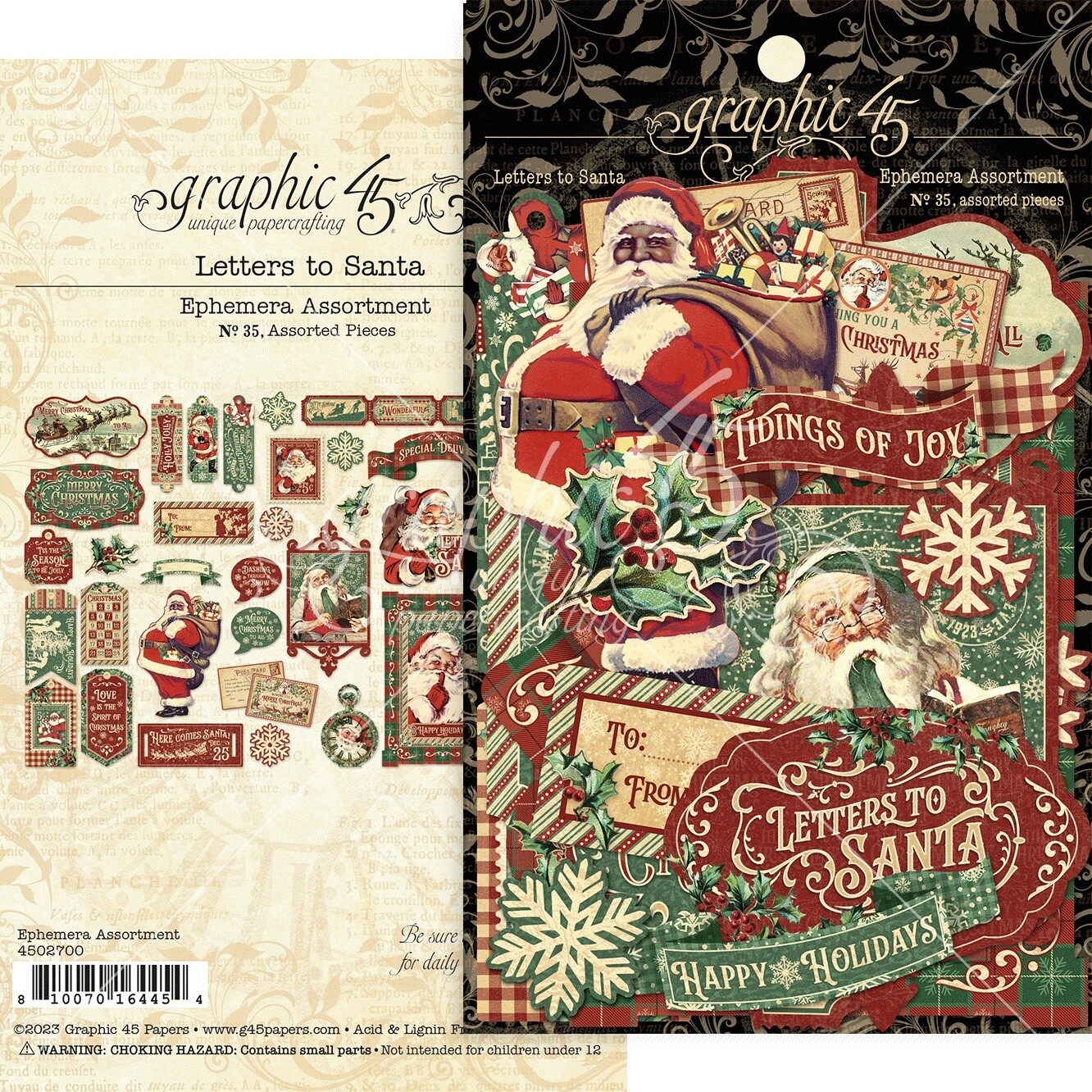 Graphic 45 Ephemera Die-Cut Assortment
Letters To Santa