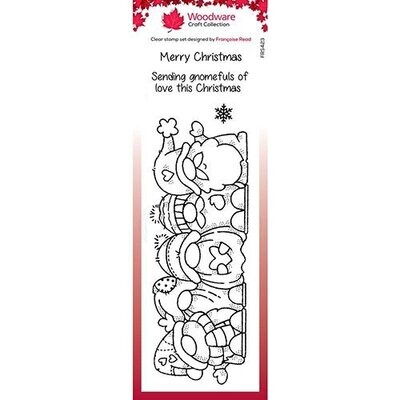 Woodware Craft Collection Clear Stamp Set Singles Christmas Gang 4/pk
