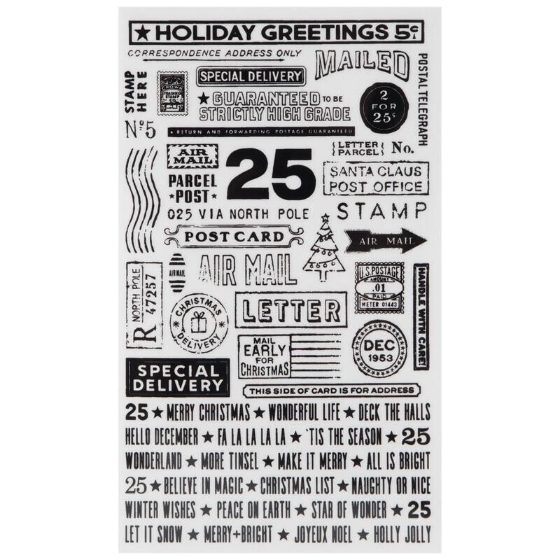 Tim Holtz Idea-ology Christmas Remnant Rubs 2/Pkg