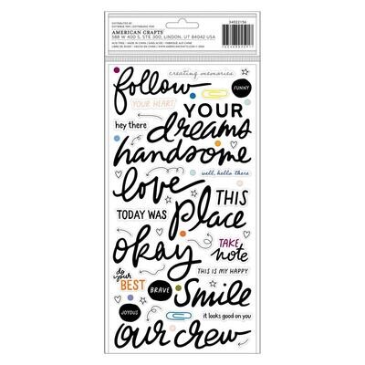 American Crafts Thickers Better Days 133/pkg