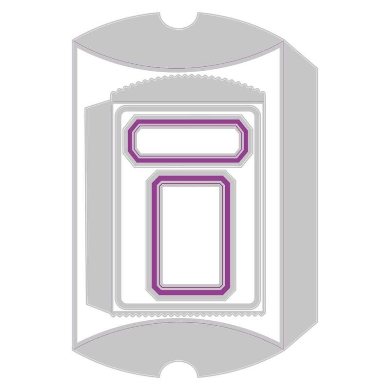 Tim Holtz Sizzix Thinlits Dies Vault Pillow Box + Bag