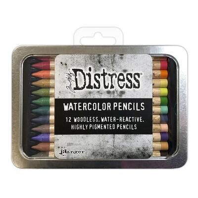 Tim Holtz Distress Watercolor Pencils Set 4 Pack of 12
