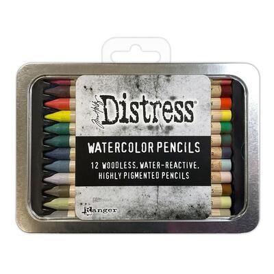 Tim Holtz Distress Watercolor Pencils Set 5 Pack of 12