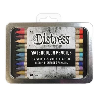 Tim Holtz Distress Watercolor Pencils Set 6 Pack of 12