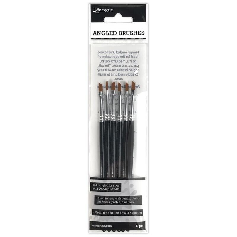 Ranger Angled Brushes 6/pkg