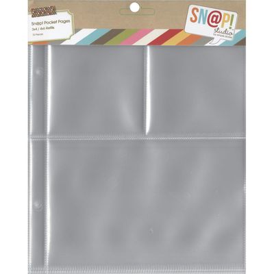 Simple Stories Sn@p! Pocket Pages For 6"X8" Binders 10/Pkg