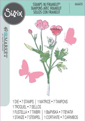 49 and Market Stamps with Framelits - Painted Pencil Botanical