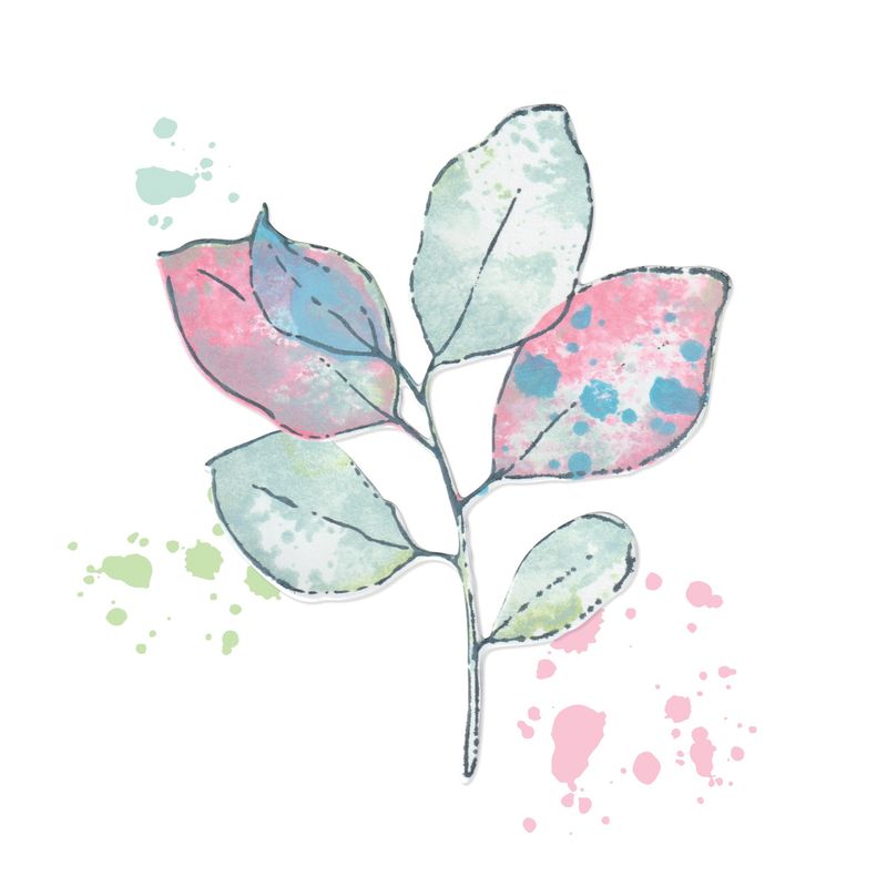 49 and Market Stamps with Framelits - Painted Pencil Leaves