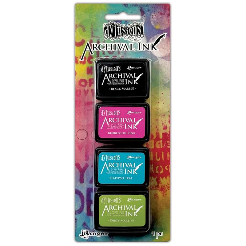 Dylusions Mini Archival Ink Pad Kits - Assorted