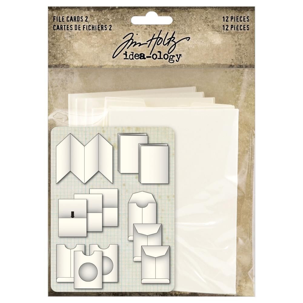 Tim Holtz Idea-ology File Cards 2 12/Pkg