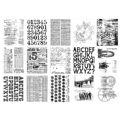 Tim Holtz Idea-ology Collage Paper Archives 30/Pkg