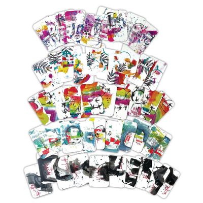 Dina Wakley MEdia Art Cards Deck 1 50/pkg