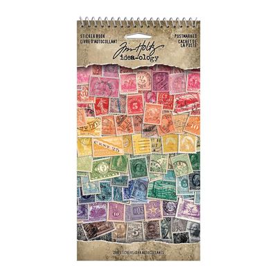 Tim Holtz Idea-ology Spiral Bound Sticker Book Postmarked 288/pkg