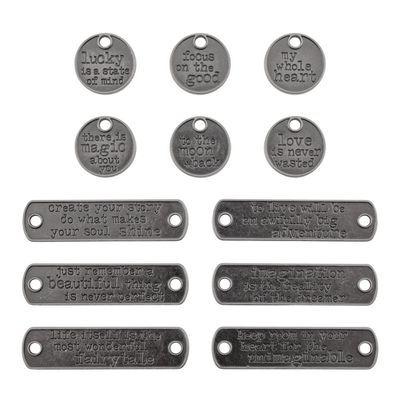 Tim Holtz Idea-ology Typed Tags 12/pkg