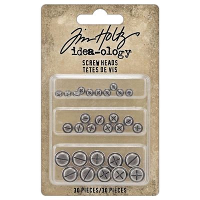 Tim Holtz Idea-ology Screw Heads 30/pkg