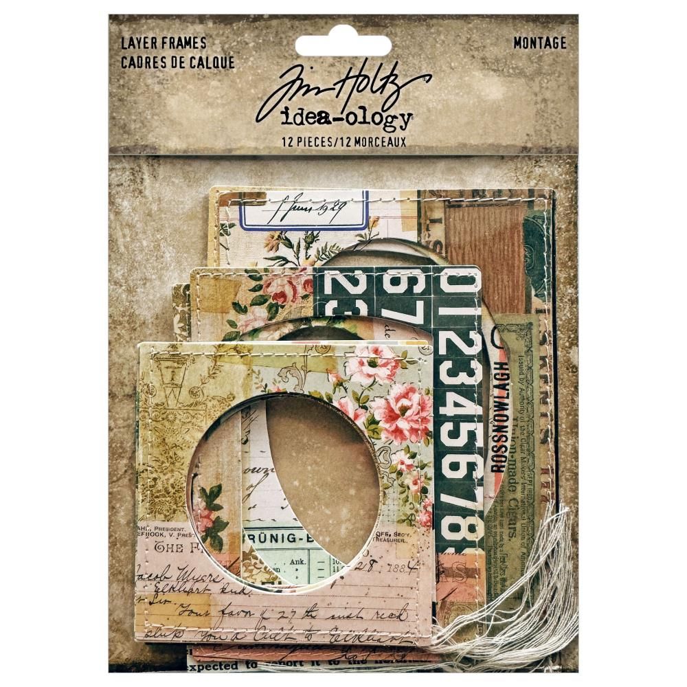 Tim Holtz Idea-ology Layer Frames Montage 12/pkg