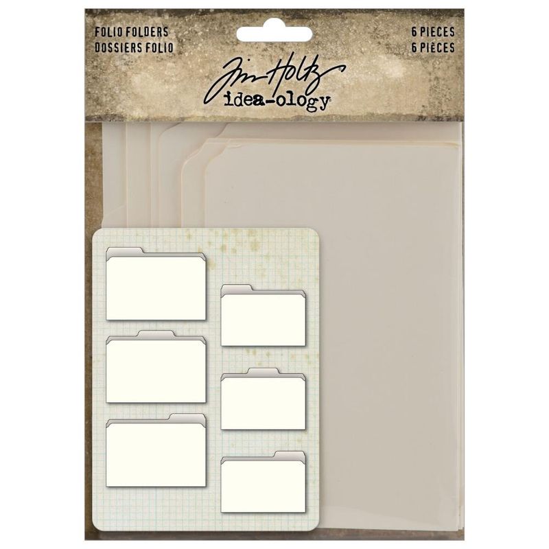 Tim Holtz Idea-ology Folio Folders 6/pkg