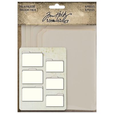 Tim Holtz Idea-ology Folio Folders 6/pkg