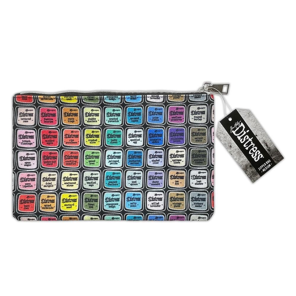 Tim Holtz Distress Zippered Pouch - medium