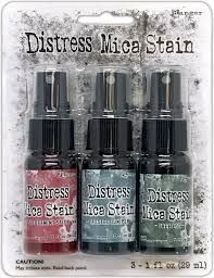 Tim Holtz Distress Mica Stain Set 1 Holiday 3/pkg