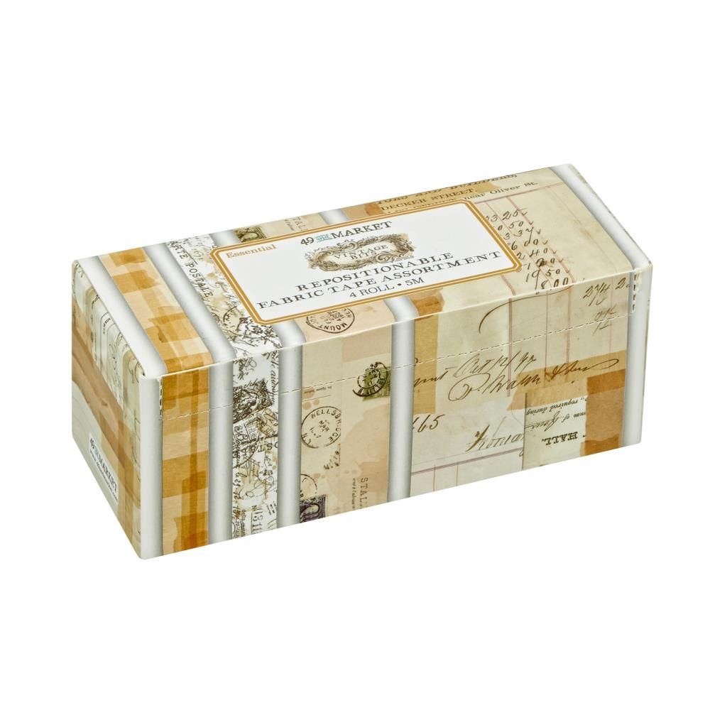 49 and Market Vintage Bits - Essential Fabric Washi Tape 4/rolls