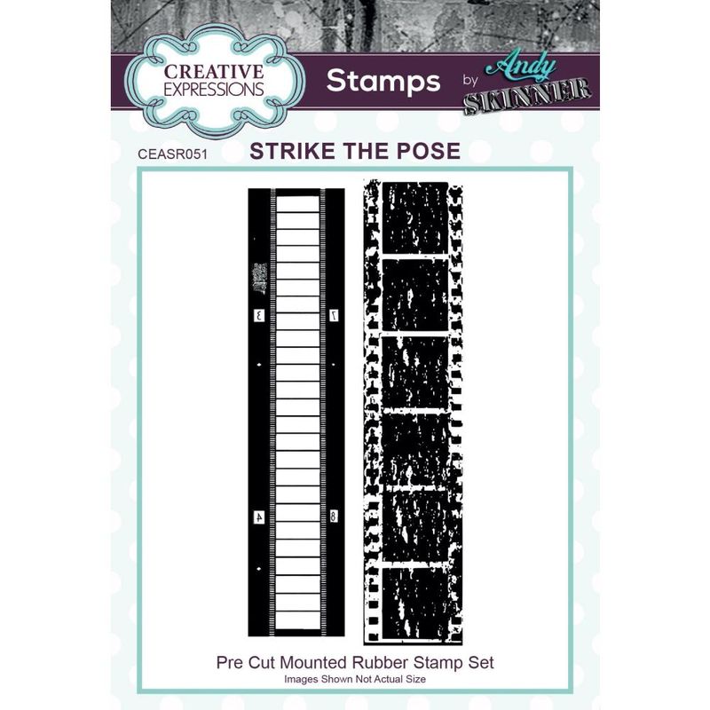 Creative Expressions Rubber Stamp By Andy Skinner Strike the Pose