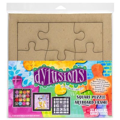 Dylusions Square Puzzle Artboard Frame