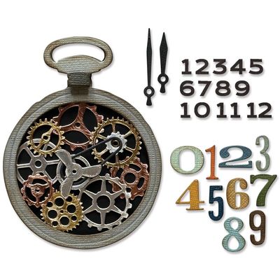Tim Holtz Sizzix Thinlits Die Vault Watch Gears 29/pkg
