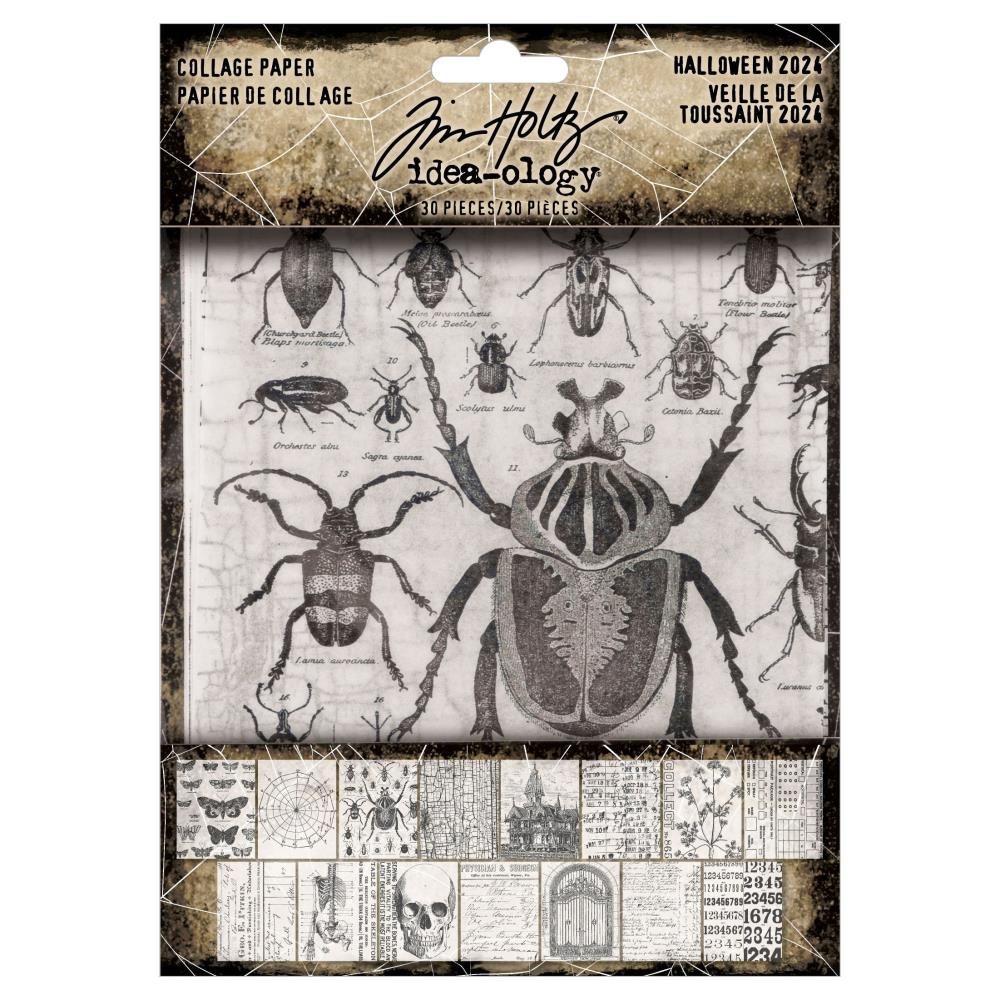 Tim Holtz Idea-ology Halloween 2024 Collage Paper 30/pkg